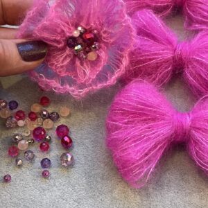 Perfekt Pink - Kid Silk Lace m/glitter