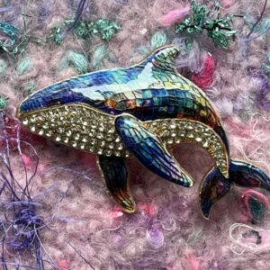 Blue Whale - Brooche