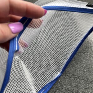 Zip Bag / A4 - Klar/blå