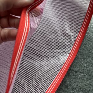 Zip Bag / A4 - Rosa/Rød