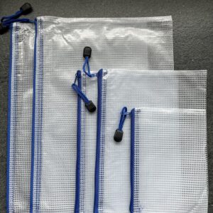 Zip Bag -5/sæt Blå/klar