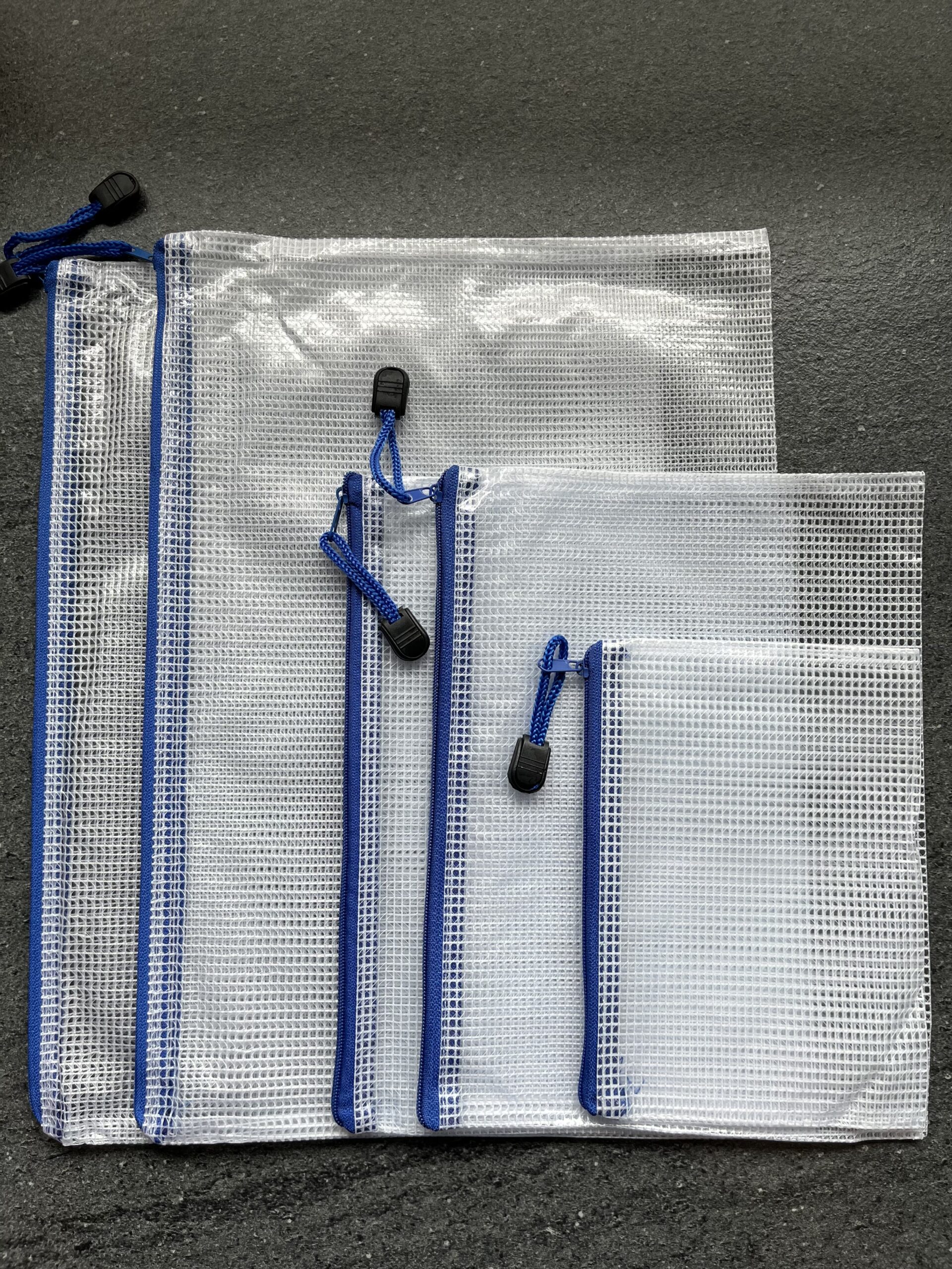 Zip Bag -5/sæt Blå/klar