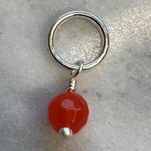 Rød Jade/Sølv