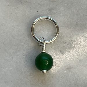 Grøn Chalcedony/Sølv